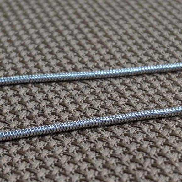 Vintage Avon Monogram Letter P Necklace Snake Chain - Picture 6 of 10